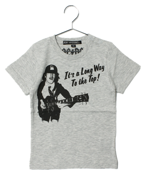 JOEY HYSTERIC（ジョーイヒステリック）の「ACDC/LONG WAY TO THE TOP pt T-SH（Tシャツ/カットソー・キッズ・ホワイト/ブラック/グレー・X-SMALL/SMALL/MEDIUM）」の3枚目の写真