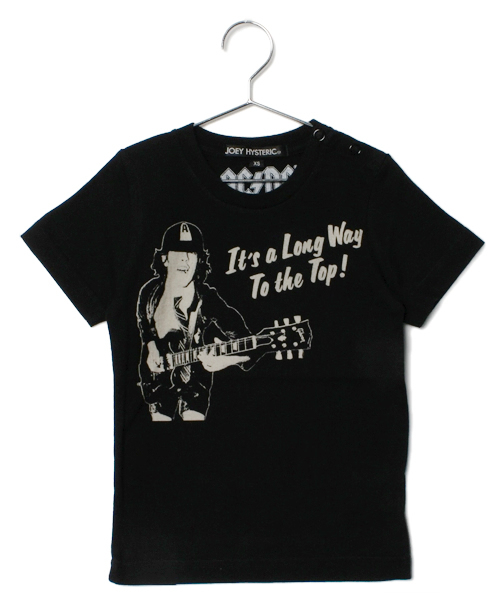 JOEY HYSTERIC（ジョーイヒステリック）の「ACDC/LONG WAY TO THE TOP pt T-SH（Tシャツ/カットソー・キッズ・ホワイト/ブラック/グレー・X-SMALL/SMALL/MEDIUM）」の2枚目の写真