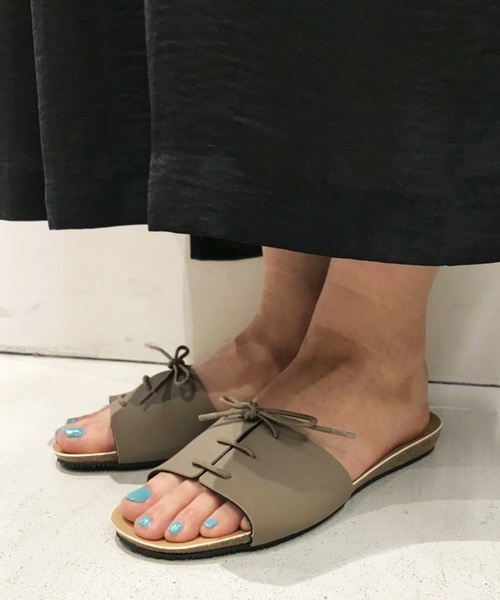 PLAKTON（プラクトン）の「【PLAKTON/プラクトン】レースアップサンダル（サンダル・レディース・ダークグレー/ブラック/その他22・37/38/36）」の3枚目の写真