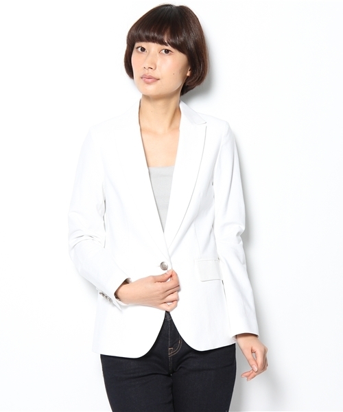 BEAUTY&YOUTH UNITED ARROWS（ビューティーアンドユースユナイテッドアローズ）の「BY OX 1Bジャケット ◆（テーラードジャケット・レディース・コバルトブルー/ホワイト・SMALL/MEDIUM）」の12枚目の写真