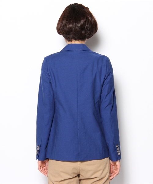 BEAUTY&YOUTH UNITED ARROWS（ビューティーアンドユースユナイテッドアローズ）の「BY OX 1Bジャケット ◆（テーラードジャケット・レディース・コバルトブルー/ホワイト・SMALL/MEDIUM）」の5枚目の写真