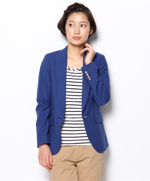 BEAUTY&YOUTH UNITED ARROWS（ビューティーアンドユースユナイテッドアローズ）の「BY OX 1Bジャケット ◆（テーラードジャケット・レディース・コバルトブルー/ホワイト・SMALL/MEDIUM）」の6枚目の写真