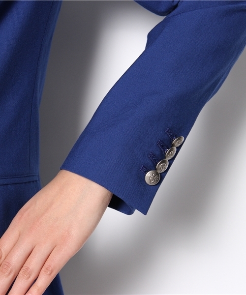 BEAUTY&YOUTH UNITED ARROWS（ビューティーアンドユースユナイテッドアローズ）の「BY OX 1Bジャケット ◆（テーラードジャケット・レディース・コバルトブルー/ホワイト・SMALL/MEDIUM）」の8枚目の写真