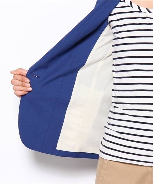 BEAUTY&YOUTH UNITED ARROWS（ビューティーアンドユースユナイテッドアローズ）の「BY OX 1Bジャケット ◆（テーラードジャケット・レディース・コバルトブルー/ホワイト・SMALL/MEDIUM）」の10枚目の写真