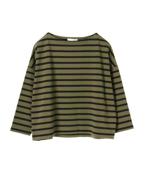 メンズ Tシャツ ボーダー ドロップショルダー プルオーバーa1195 セール】ドロップショルダーボーダープルオーバー（Tシャツ