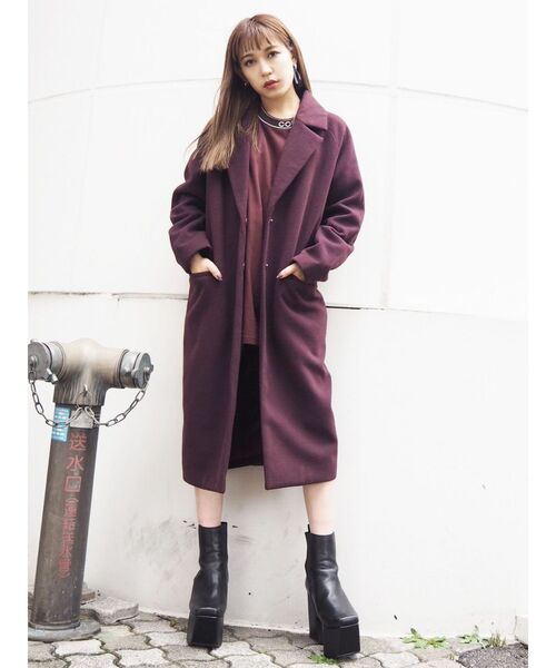 EMODA（エモダ）の「ラグランシングルコート（チェスターコート