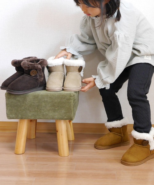 AmiAmi(アミアミ)の「キッズムートンブーツ(ブーツ・キッズ・ブラック/ベージュ/グレー/キャメル/チョコ・21cm/15cm/16cm/17cm/18cm/19cm/20cm)」の20枚目の写真