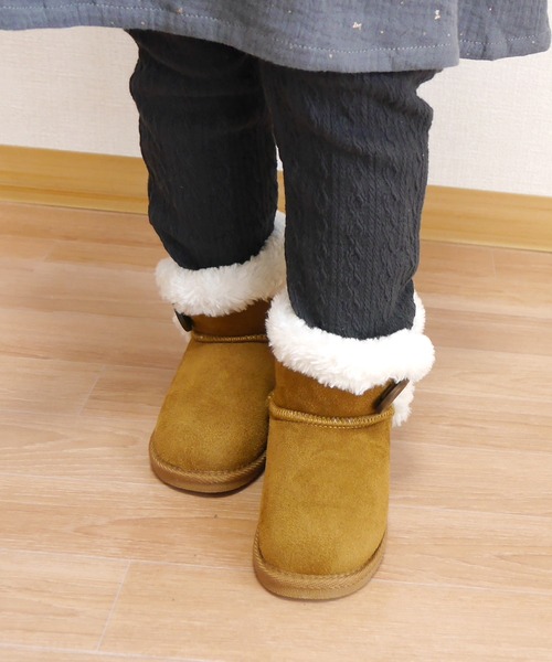 AmiAmi(アミアミ)の「キッズムートンブーツ(ブーツ・キッズ・ブラック/ベージュ/グレー/キャメル/チョコ・21cm/15cm/16cm/17cm/18cm/19cm/20cm)」の18枚目の写真
