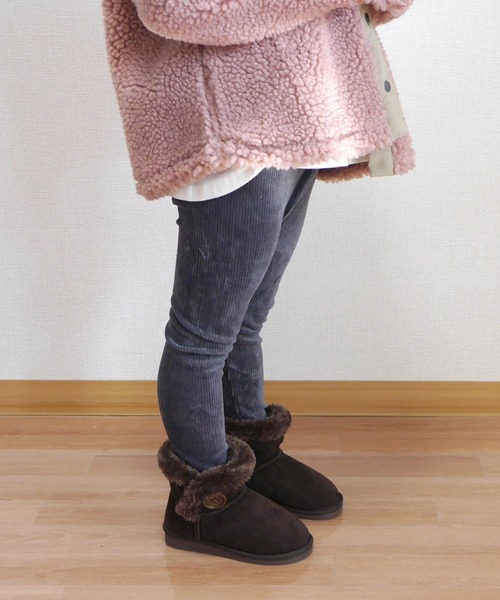 AmiAmi(アミアミ)の「キッズムートンブーツ(ブーツ・キッズ・ブラック/ベージュ/グレー/キャメル/チョコ・21cm/15cm/16cm/17cm/18cm/19cm/20cm)」の17枚目の写真