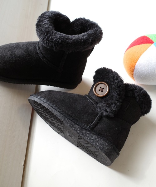 AmiAmi(アミアミ)の「キッズムートンブーツ(ブーツ・キッズ・ブラック/ベージュ/グレー/キャメル/チョコ・21cm/15cm/16cm/17cm/18cm/19cm/20cm)」の15枚目の写真