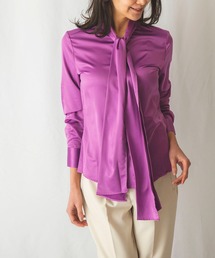 NARACAMICIE | サテンボウタイブラウス(シャツ/ブラウス)