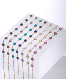 アガット　agete ルビー　k10 Dreamy Dreamy ブレス 希少 agete K10 dreamy ルビー ブレスレット＊アガット ビズー