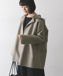 kagure【23AW】ウールフードショートコート