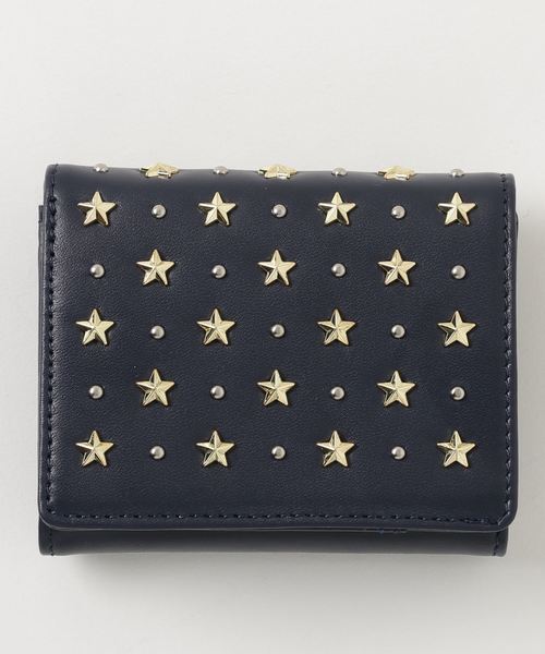 Ray BEAMS(レイビームス)の「Beau’re / 星スタッズ ウォレット(財布・レディース・ネイビー/ピンク/ライトブラウン・ONE SIZE)」の2枚目の写真