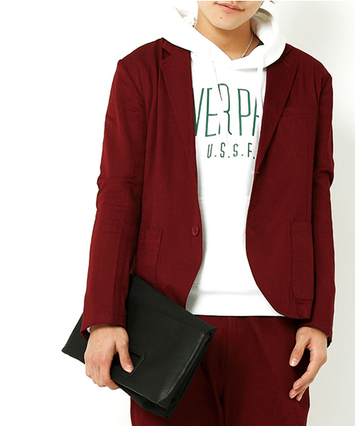 WEGO（ウィゴー）の「WEGO/キャンバスハーフクラッチバッグ（クラッチバッグ・メンズ・ホワイト/ブラック/ブラウン/ネイビー・FREE）」の3枚目の写真