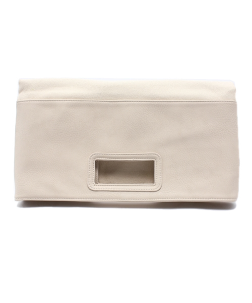 WEGO（ウィゴー）の「WEGO/キャンバスハーフクラッチバッグ（クラッチバッグ・メンズ・ホワイト/ブラック/ブラウン/ネイビー・FREE）」の12枚目の写真