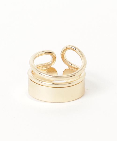 RiNc (リンク)の「【 Erin & Emma / エリン アンド エマ 】 Ring / ダブル リング(リング・レディース・ゴールド・FREE)」の2枚目の写真