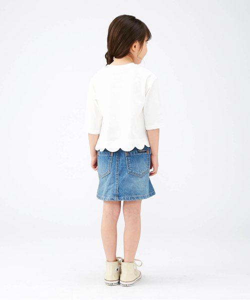 裾スカラップTシャツ 裾スカラップTシャツ