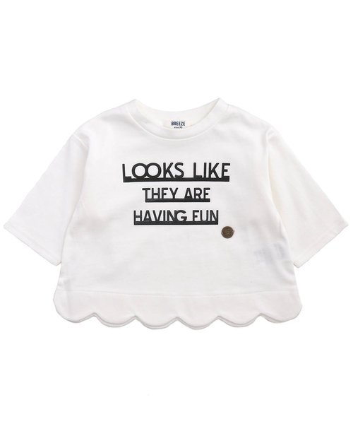 裾スカラップTシャツ 裾スカラップTシャツ