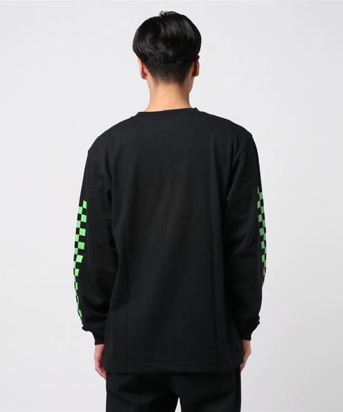 ROOPTOKYO(ループトウキョウ)の「VANS/ヴァンズ Neon Checker Racing L/S T-Shirt(Tシャツ/カットソー・メンズ・ホワイト/ブラック/イエロー・M/L/XL)」の4枚目の写真