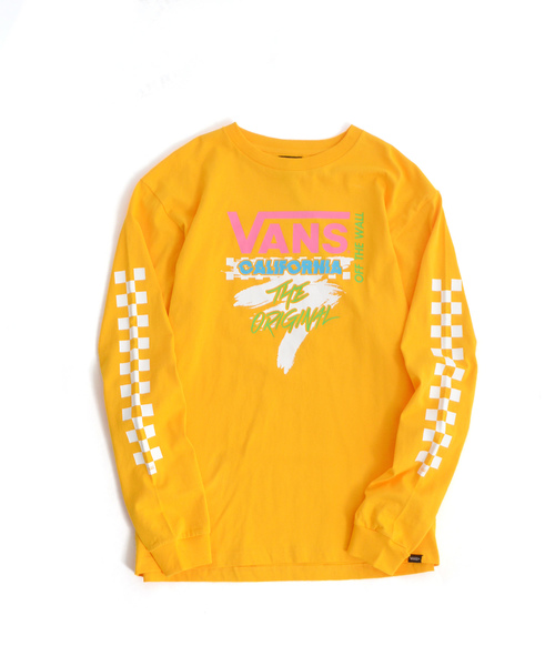 ROOPTOKYO(ループトウキョウ)の「VANS/ヴァンズ Neon Checker Racing L/S T-Shirt(Tシャツ/カットソー・メンズ・ホワイト/ブラック/イエロー・M/L/XL)」の6枚目の写真