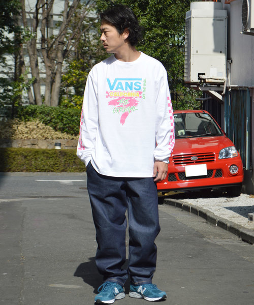 ROOPTOKYO(ループトウキョウ)の「VANS/ヴァンズ Neon Checker Racing L/S T-Shirt(Tシャツ/カットソー・メンズ・ホワイト/ブラック/イエロー・M/L/XL)」の5枚目の写真