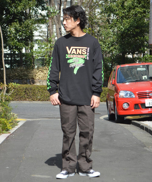 ROOPTOKYO(ループトウキョウ)の「VANS/ヴァンズ Neon Checker Racing L/S T-Shirt(Tシャツ/カットソー・メンズ・ホワイト/ブラック/イエロー・M/L/XL)」の11枚目の写真