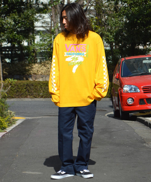 ROOPTOKYO(ループトウキョウ)の「VANS/ヴァンズ Neon Checker Racing L/S T-Shirt(Tシャツ/カットソー・メンズ・ホワイト/ブラック/イエロー・M/L/XL)」の15枚目の写真