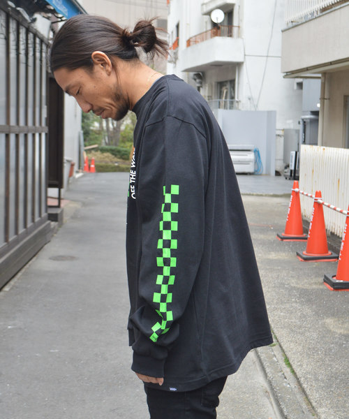 ROOPTOKYO(ループトウキョウ)の「VANS/ヴァンズ Neon Checker Racing L/S T-Shirt(Tシャツ/カットソー・メンズ・ホワイト/ブラック/イエロー・M/L/XL)」の16枚目の写真