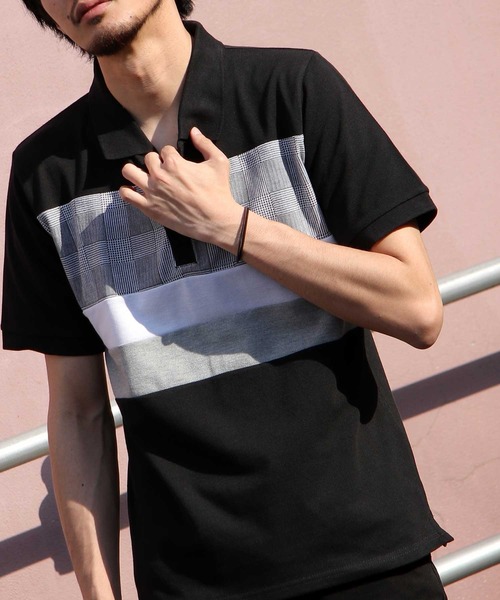 ZIP FIVE(ジップファイブ)の「【ZIP FIVE】【接触冷感・吸水速乾】クイックドライカノコポロシャツ(ポロシャツ・メンズ・ホワイト/ネイビー/グレー/ブラック/ダークネイビー/ブルー系その他/ブルー系その他2/ホワイト系その他/ホワイト系その他2/グレー系その他/レッド系その他/ホワイト×ブラック/ホワイト×グレー/ホワイト系その他6/ベージュ系その他/ブルー系その他3/ブルー系その他4/ブルー系その他5/ブルー系その他6/ブルー系その他7/ベージュ系/ネイビー系/ブラック系/ブラック系1・SMALL/MEDIUM/LARGE/X-LARGE/XX-LARGE)」の10枚目の写真