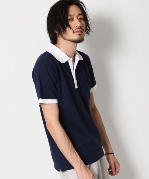 ZIP FIVE(ジップファイブ)の「【ZIP FIVE】【接触冷感・吸水速乾】クイックドライカノコポロシャツ(ポロシャツ・メンズ・ホワイト/ネイビー/グレー/ブラック/ダークネイビー/ブルー系その他/ブルー系その他2/ホワイト系その他/ホワイト系その他2/グレー系その他/レッド系その他/ホワイト×ブラック/ホワイト×グレー/ホワイト系その他6/ベージュ系その他/ブルー系その他3/ブルー系その他4/ブルー系その他5/ブルー系その他6/ブルー系その他7/ベージュ系/ネイビー系/ブラック系/ブラック系1・SMALL/MEDIUM/LARGE/X-LARGE/XX-LARGE)」の16枚目の写真