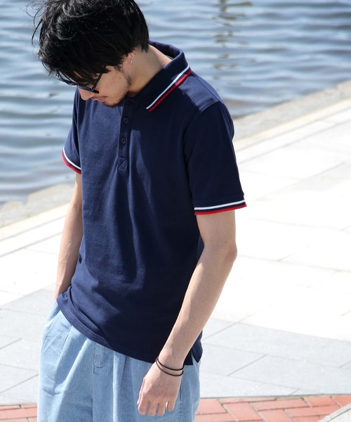 ZIP FIVE(ジップファイブ)の「【ZIP FIVE】【接触冷感・吸水速乾】クイックドライカノコポロシャツ(ポロシャツ・メンズ・ホワイト/ネイビー/グレー/ブラック/ダークネイビー/ブルー系その他/ブルー系その他2/ホワイト系その他/ホワイト系その他2/グレー系その他/レッド系その他/ホワイト×ブラック/ホワイト×グレー/ホワイト系その他6/ベージュ系その他/ブルー系その他3/ブルー系その他4/ブルー系その他5/ブルー系その他6/ブルー系その他7/ベージュ系/ネイビー系/ブラック系/ブラック系1・SMALL/MEDIUM/LARGE/X-LARGE/XX-LARGE)」の17枚目の写真