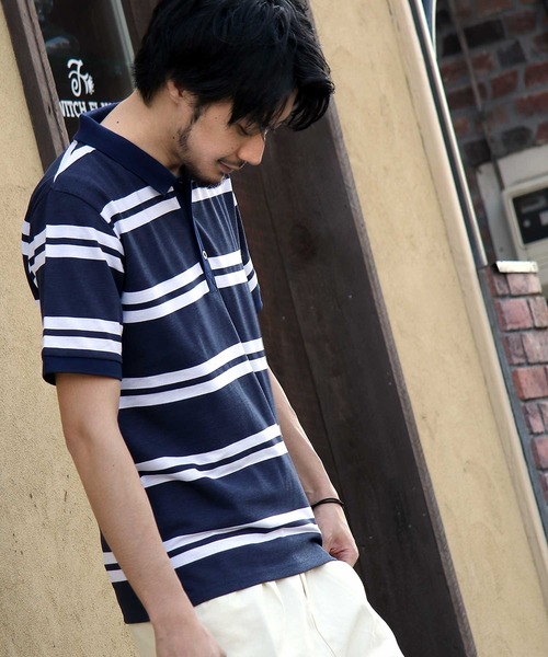 ZIP FIVE(ジップファイブ)の「【ZIP FIVE】【接触冷感・吸水速乾】クイックドライカノコポロシャツ(ポロシャツ・メンズ・ホワイト/ネイビー/グレー/ブラック/ダークネイビー/ブルー系その他/ブルー系その他2/ホワイト系その他/ホワイト系その他2/グレー系その他/レッド系その他/ホワイト×ブラック/ホワイト×グレー/ホワイト系その他6/ベージュ系その他/ブルー系その他3/ブルー系その他4/ブルー系その他5/ブルー系その他6/ブルー系その他7/ベージュ系/ネイビー系/ブラック系/ブラック系1・SMALL/MEDIUM/LARGE/X-LARGE/XX-LARGE)」の19枚目の写真