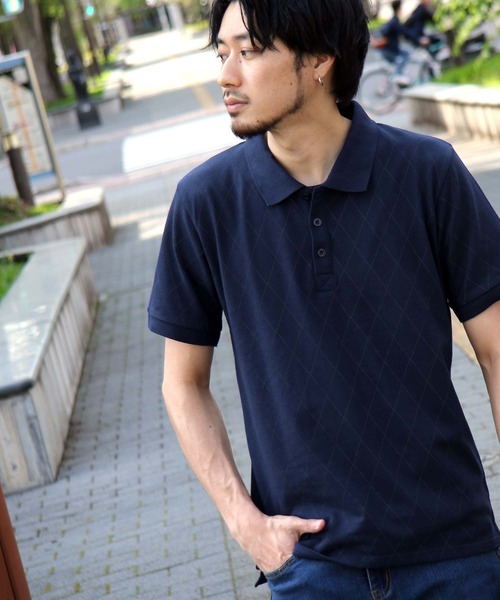 ZIP FIVE(ジップファイブ)の「【ZIP FIVE】【接触冷感・吸水速乾】クイックドライカノコポロシャツ(ポロシャツ・メンズ・ホワイト/ネイビー/グレー/ブラック/ダークネイビー/ブルー系その他/ブルー系その他2/ホワイト系その他/ホワイト系その他2/グレー系その他/レッド系その他/ホワイト×ブラック/ホワイト×グレー/ホワイト系その他6/ベージュ系その他/ブルー系その他3/ブルー系その他4/ブルー系その他5/ブルー系その他6/ブルー系その他7/ベージュ系/ネイビー系/ブラック系/ブラック系1・SMALL/MEDIUM/LARGE/X-LARGE/XX-LARGE)」の22枚目の写真