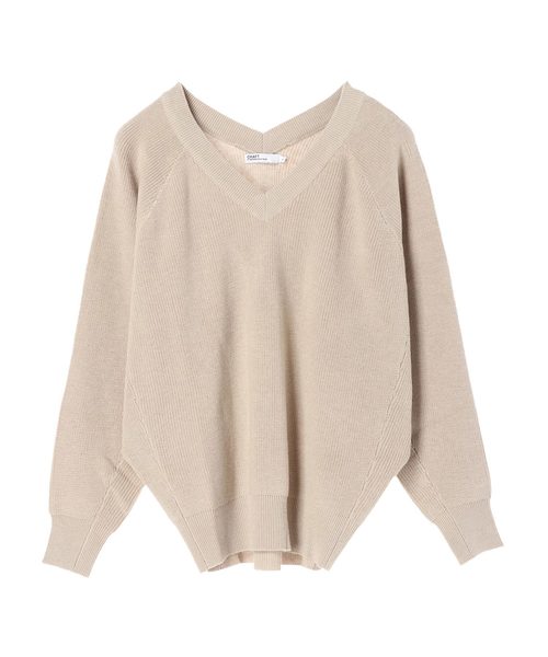 CRAFT STANDARD BOUTIQUE(クラフトスタンダードブティック)の「Vネックドルマンニットプルオーバー ○(ニット/セーター・レディース・ベージュ/ネイビー/アイボリー/グレー系その他・M/L)」の20枚目の写真