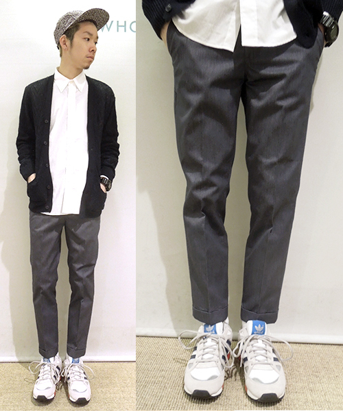 WHO'S WHO gallery（フーズフーギャラリー）の「STICKIES01（スラックス・メンズ・インディゴブルー/ネイビー/ダークブルー/ブルー・SMALL/MEDIUM/LARGE）」の5枚目の写真