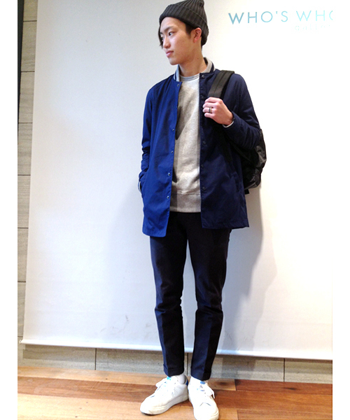 WHO'S WHO gallery（フーズフーギャラリー）の「STICKIES01（スラックス・メンズ・インディゴブルー/ネイビー/ダークブルー/ブルー・SMALL/MEDIUM/LARGE）」の15枚目の写真