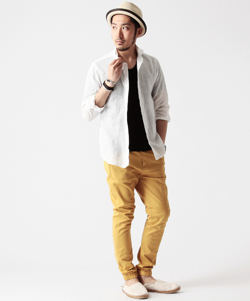 BEAMS（ビームス）の「○BEAMS / リネン 7分袖 カプリシャツ（シャツ/ブラウス・メンズ・ブルー/ネイビー/ピンク/ロイヤルブルー/オフホワイト・LARGE/SMALL/MEDIUM/X-LARGE/X-SMALL）」の17枚目の写真