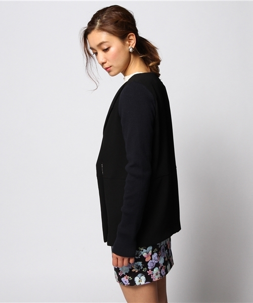 FREE'S SHOP（フリーズショップ）の「ダブルクロスジャケット（テーラードジャケット・レディース・ホワイト/ネイビー・FREE）」の7枚目の写真