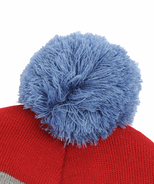 X-girl（エックスガール）の「SKI KNIT CAP（ニットキャップ/ビーニー・レディース・アッシュグレー/レッド/ブルー/ネイビー・ONE SIZE）」の5枚目の写真