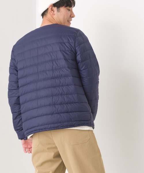 完売品　サイネリア/ダウンノーカラージャケット（ユニセックス） KSU13205 完売品 サイネリア/ダウンノーカラージャケット（ユニセックス