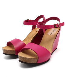 NANO universe | RIZZOLI/レザークロスウェッジサンダル(サンダル)