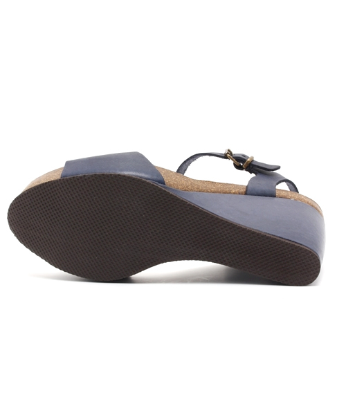 NANO universe（ナノユニバース）の「RIZZOLI/レザークロスウェッジサンダル（サンダル・レディース・ネイビー/ピンク/ブラック・36/37/35/38）」の5枚目の写真