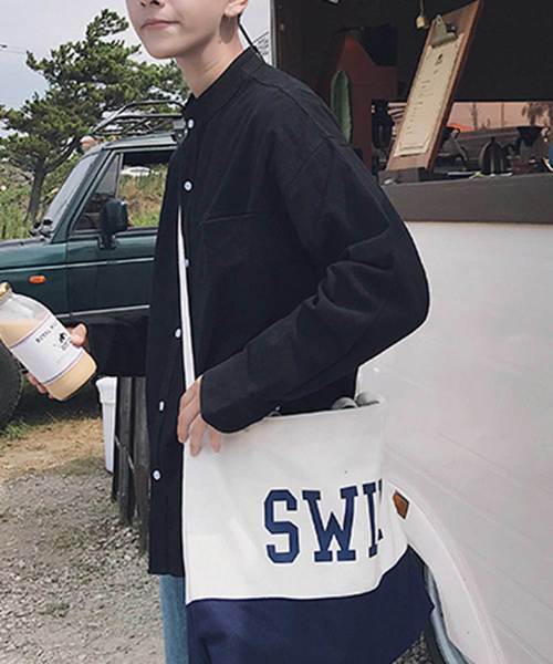 MGV（エムジーヴィー）の「バンドカラーオーバーサイズシャツ（シャツ/ブラウス・メンズ・ホワイト/ブラック/オリーブ/ネイビー・MEDIUM/LARGE/X-LARGE/XX-LARGE）」の7枚目の写真