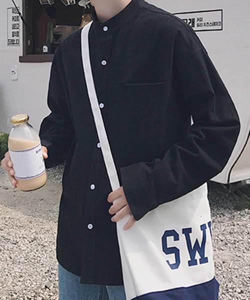 MGV（エムジーヴィー）の「バンドカラーオーバーサイズシャツ（シャツ/ブラウス・メンズ・ホワイト/ブラック/オリーブ/ネイビー・MEDIUM/LARGE/X-LARGE/XX-LARGE）」の10枚目の写真