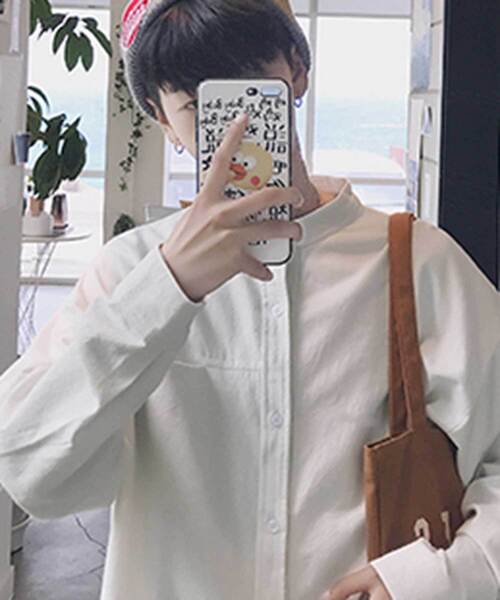 MGV（エムジーヴィー）の「バンドカラーオーバーサイズシャツ（シャツ/ブラウス・メンズ・ホワイト/ブラック/オリーブ/ネイビー・MEDIUM/LARGE/X-LARGE/XX-LARGE）」の21枚目の写真