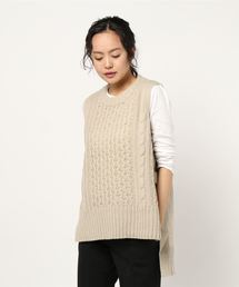 PICCIN | 【WEB限定】バルキーニットケーブル編みベスト(ベスト)