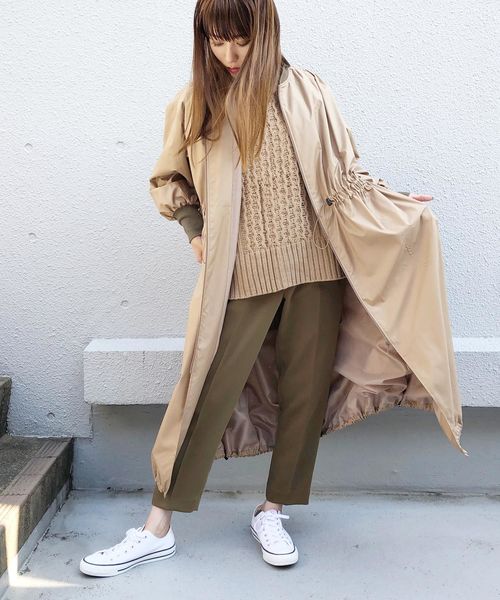 PICCIN（ピッチン）の「【WEB限定】バルキーニットケーブル編みベスト（ベスト・レディース・ブラック/オフホワイト/モカ/ベージュ・MEDIUM）」の12枚目の写真