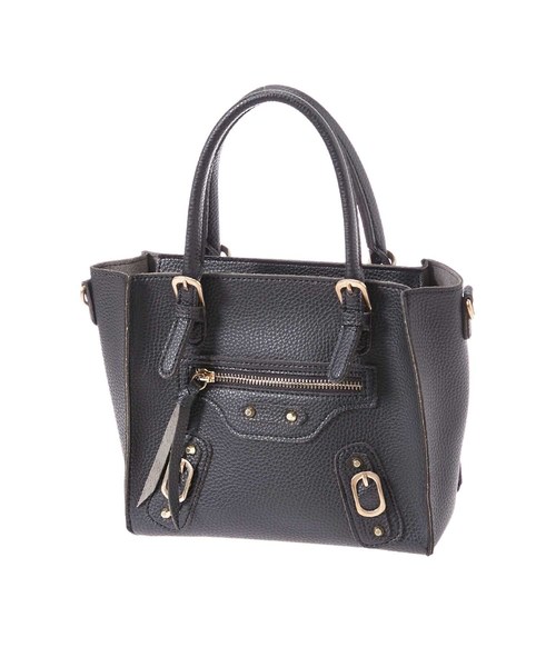 fifth（フィフス）の「スクエアデザインハンドバッグ（ハンドバッグ・レディース・アイボリー/モカ/ブラック・FREE）」の2枚目の写真