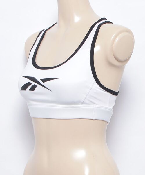 Reebok（リーボック）の「 ヒーロー ミディアムインパクト レーサー ブラ / Hero Medium-Impact Racer Bra（スポーツブラ・レディース・ホワイト/ブラック/ネイビー・LARGE/X-LARGE/X-SMALL/SMALL/MEDIUM）」の12枚目の写真